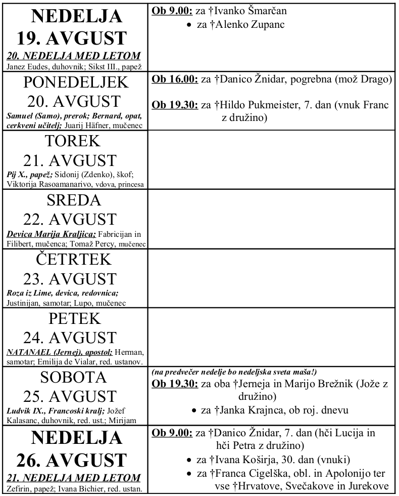 OZNANILA 20 08 2018 1