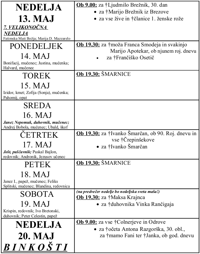 OZNANILA 13 5 2018 1