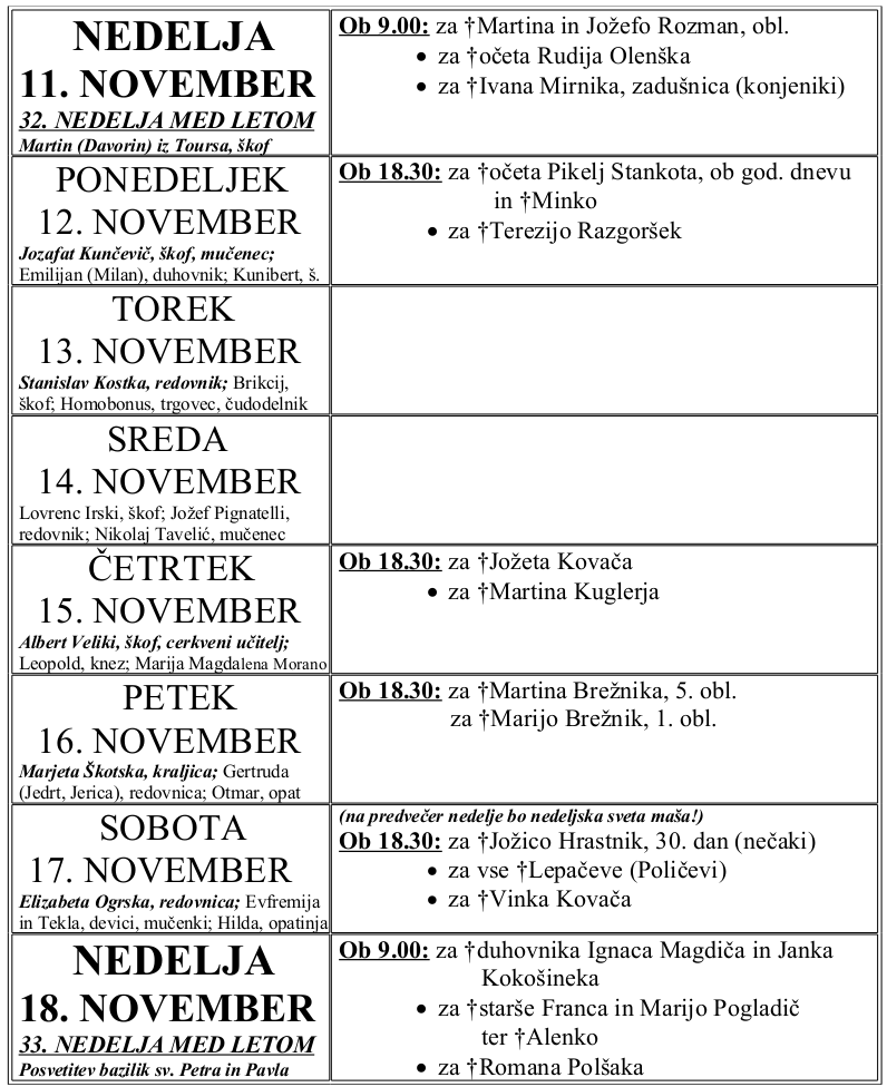 OZNANILA 11 11 2018 1