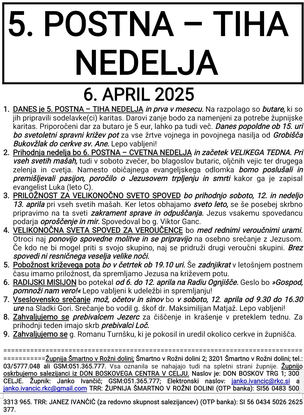 OZNANILA 05 04 2025 2