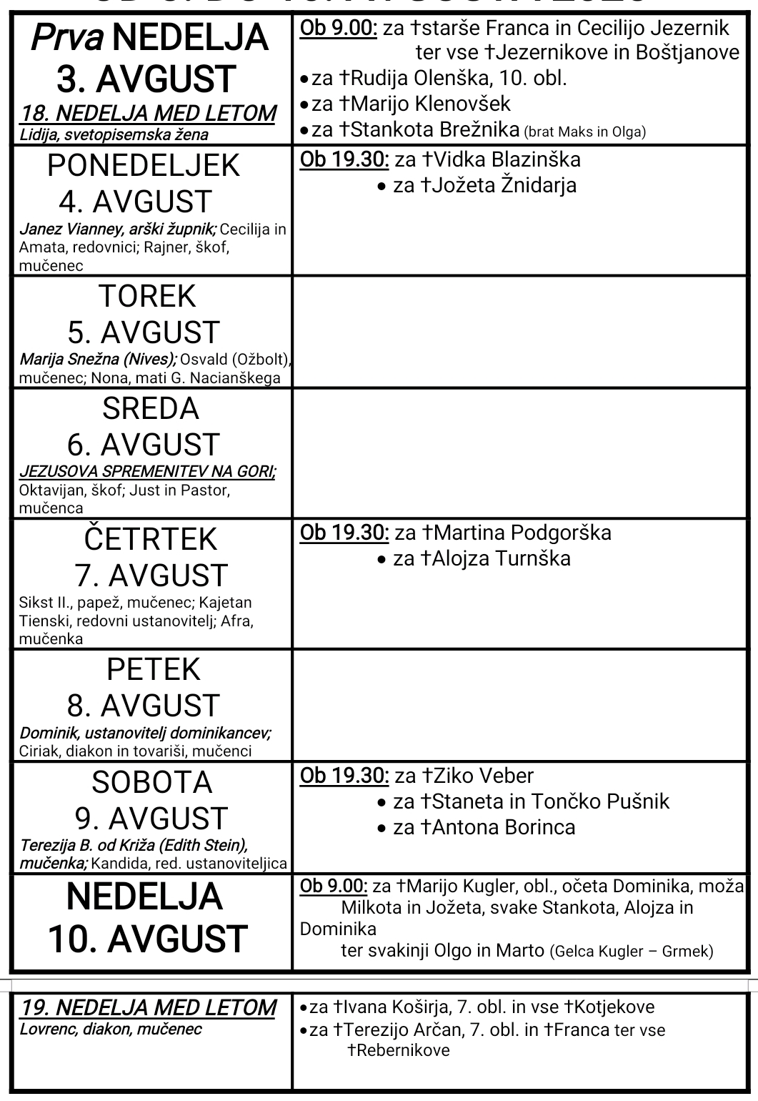 OZNANILA 02 08 2025