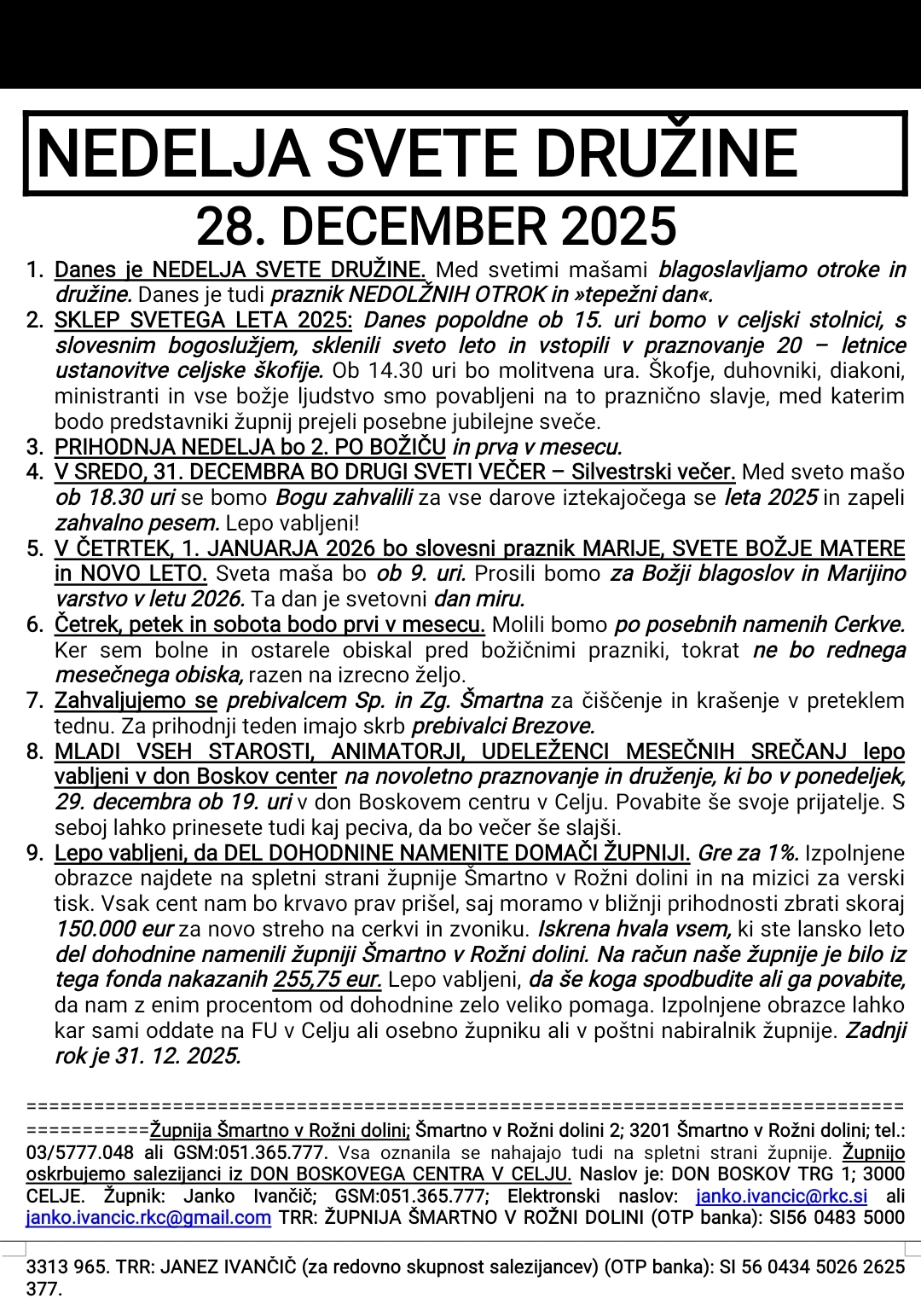 OZNANILA 28 12 2025 2