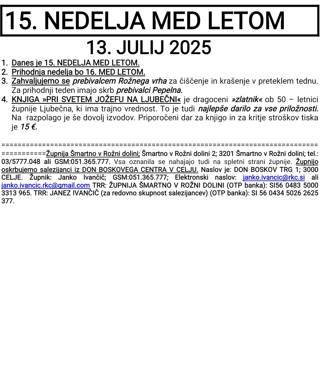 OZNANILA 13 07 2025 2