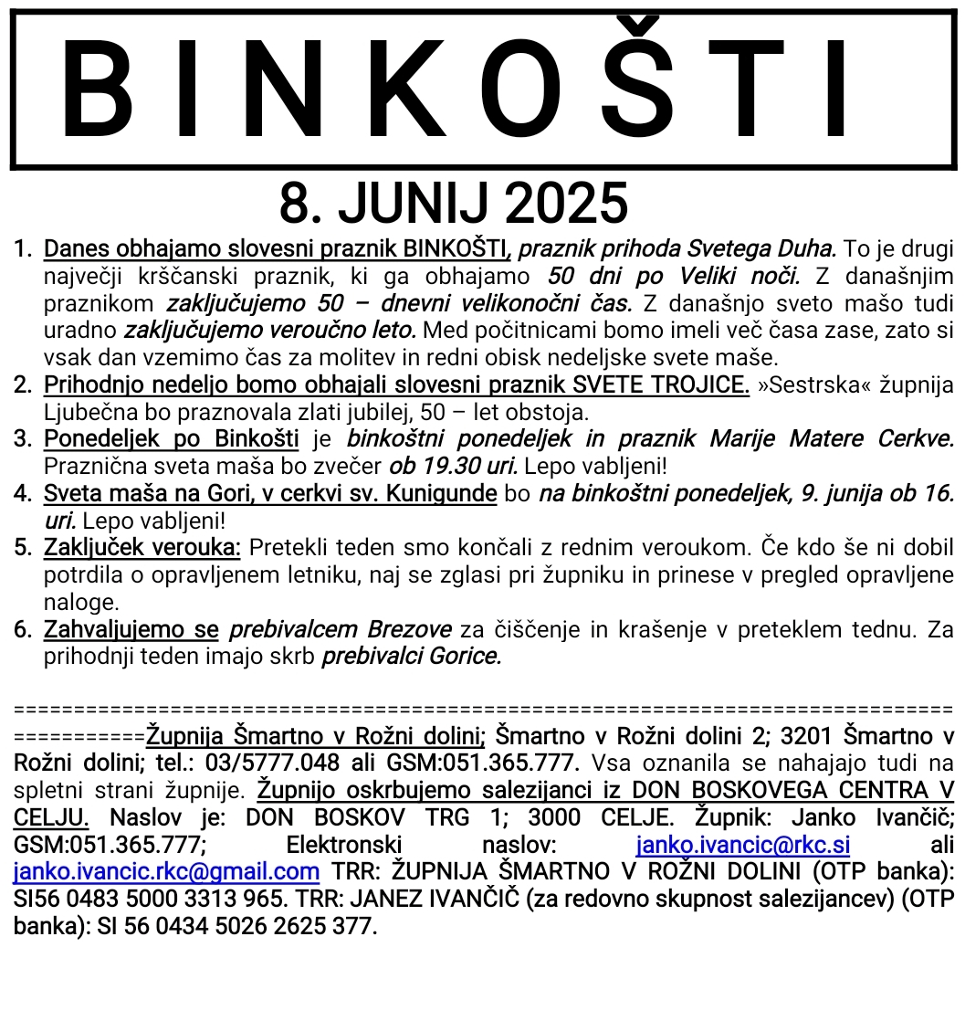OZNANILA 08 06 2025 2