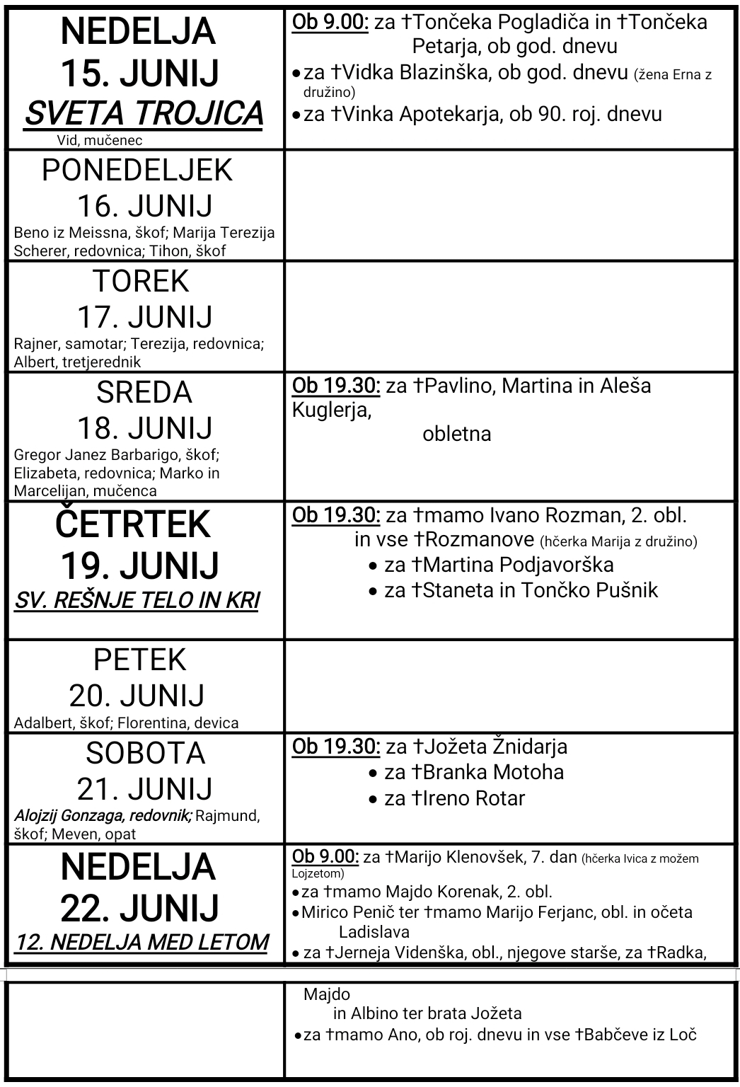 OZNANILA 15 06 2025