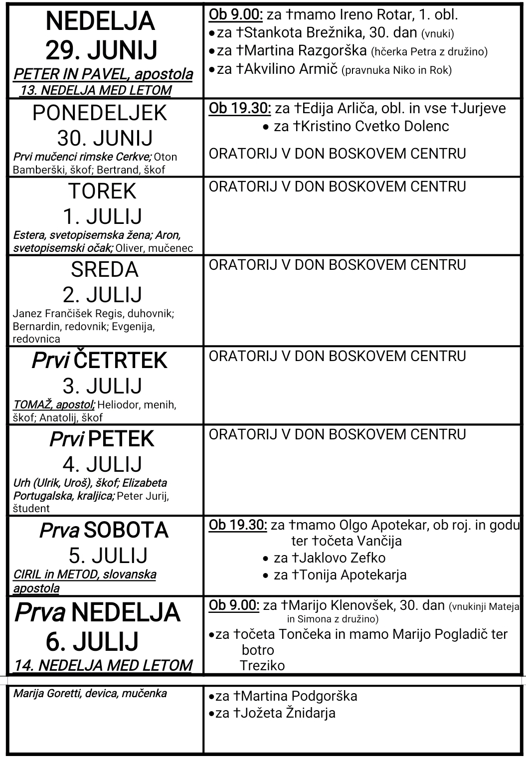 OZNANILA 29 06 2025