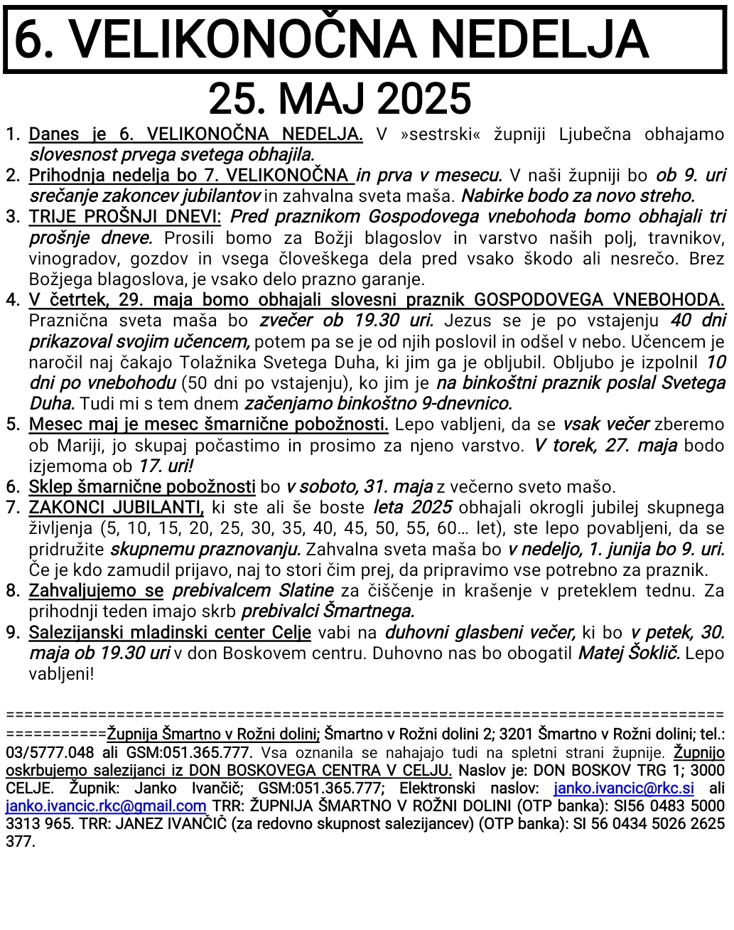 OZNANILA 25 05 2025 2