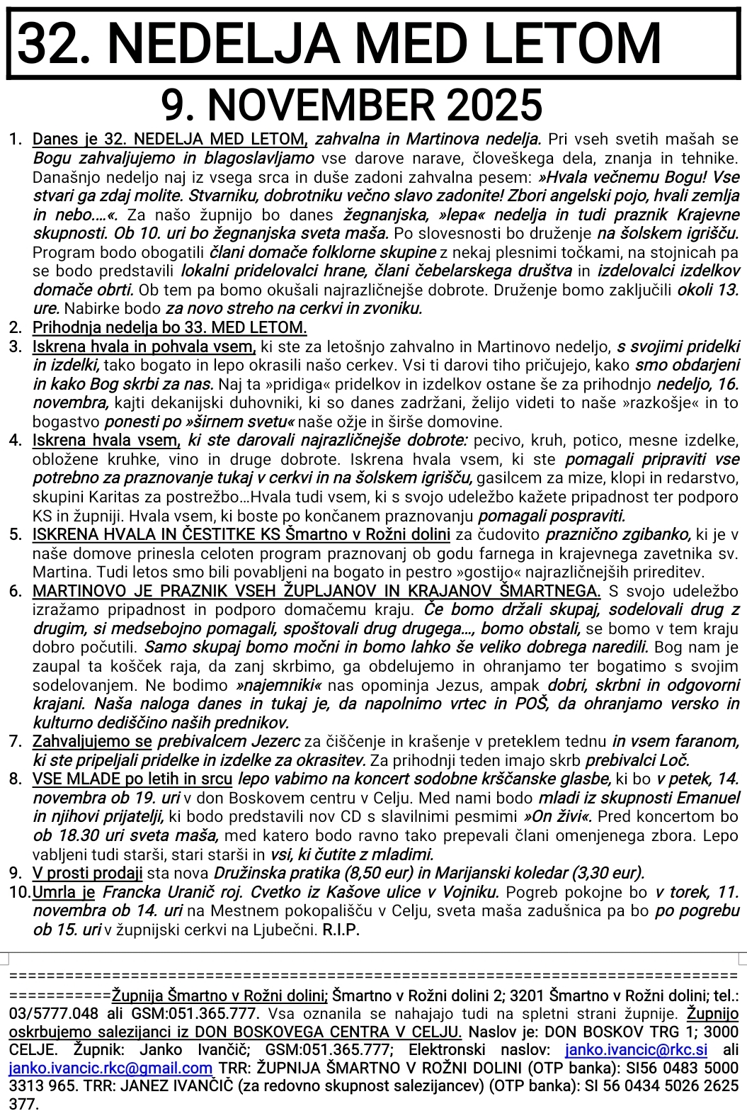 OZNANILA 09 11 2025 2