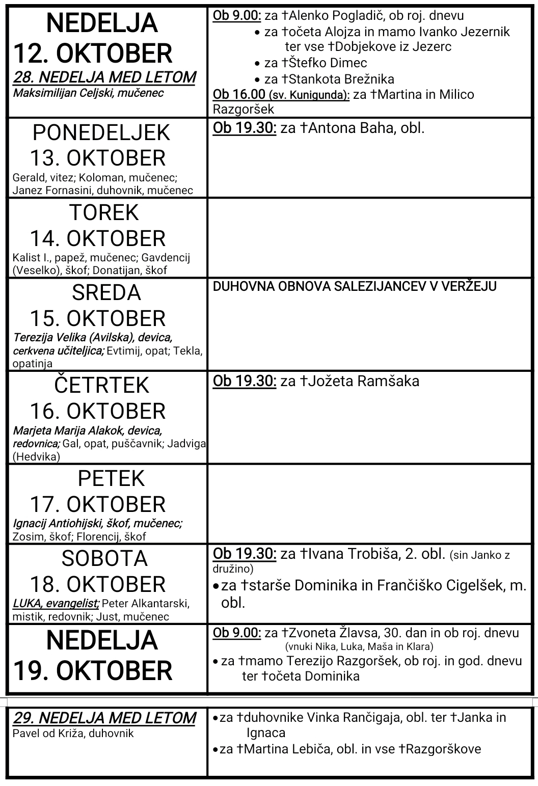OZNANILA 12 10 2025