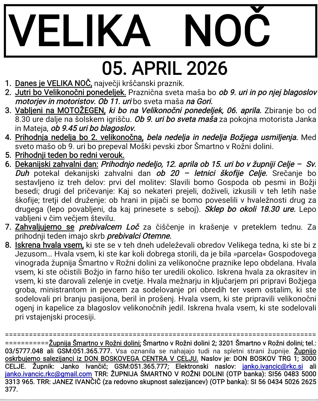 OZNANILA 05 04 2026 2