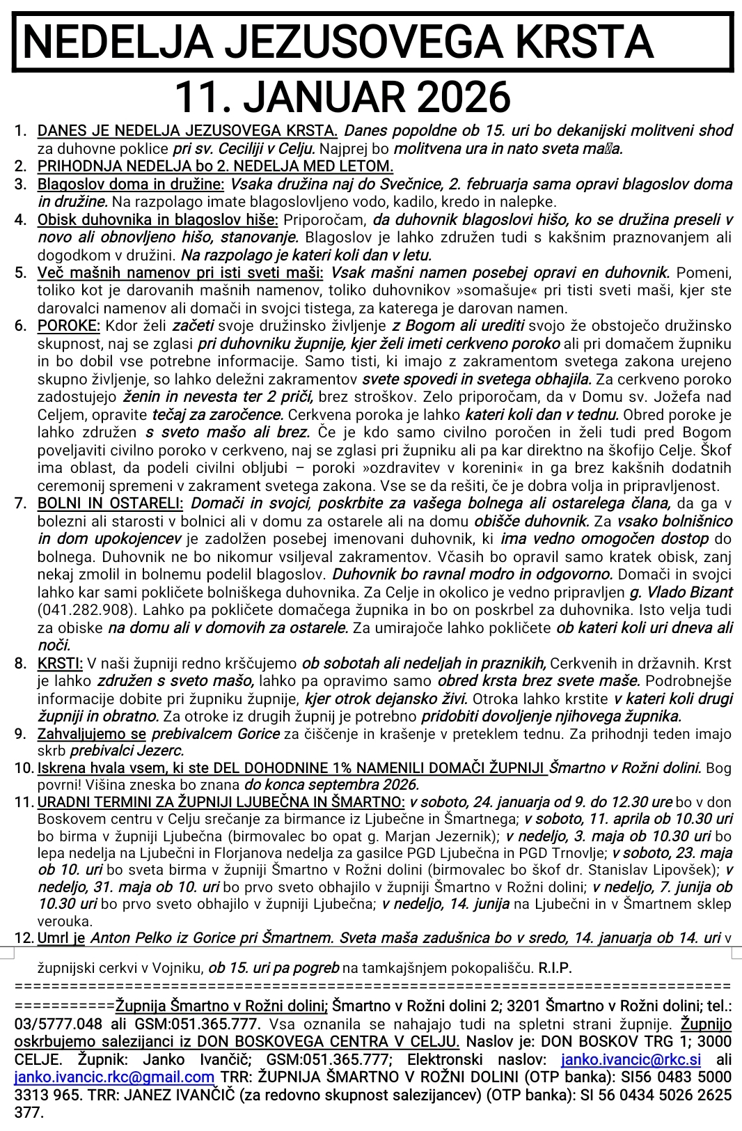 OZNANILA 11 01 2026 2