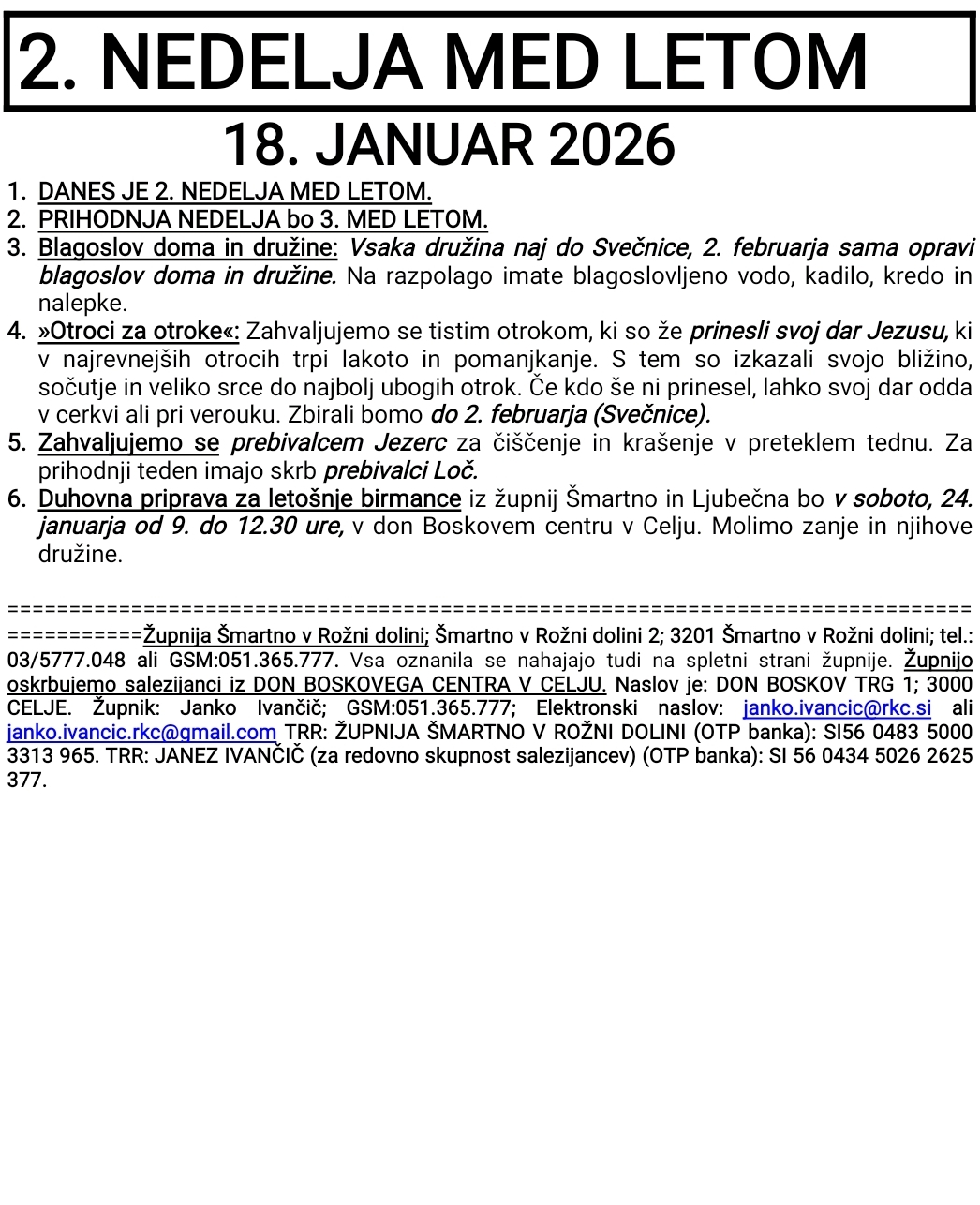 OZNANILA 18 01 2026 2