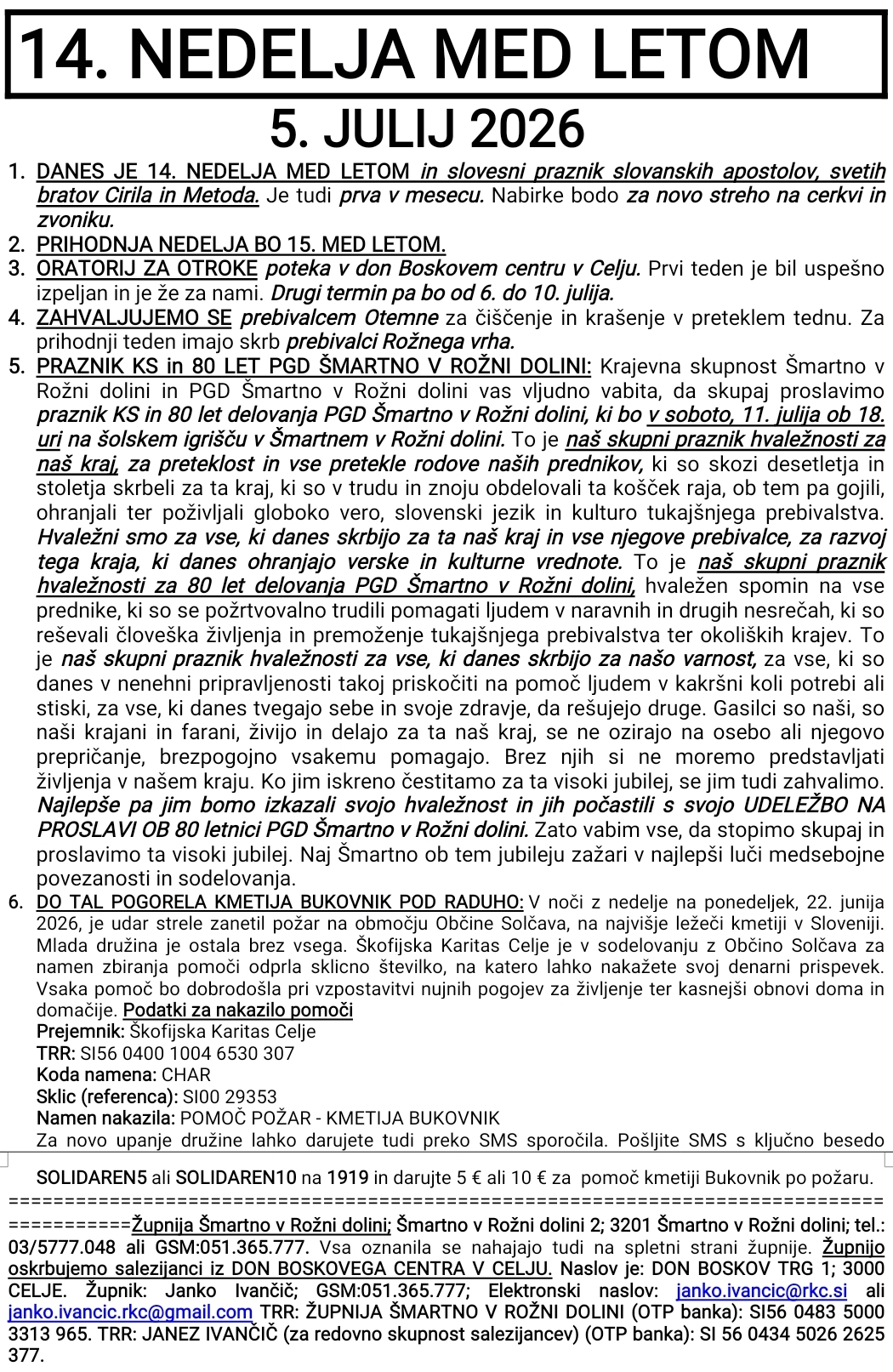 OZNANILA 05 07 2026 2