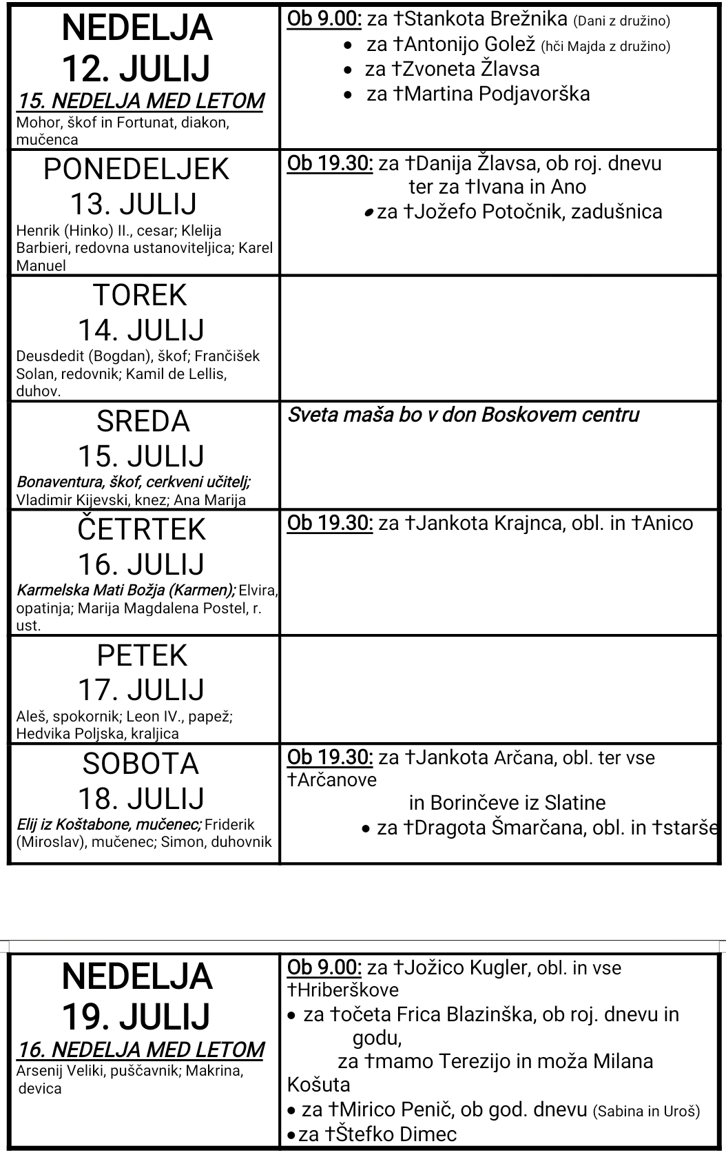 OZNANILA 12 07 2026