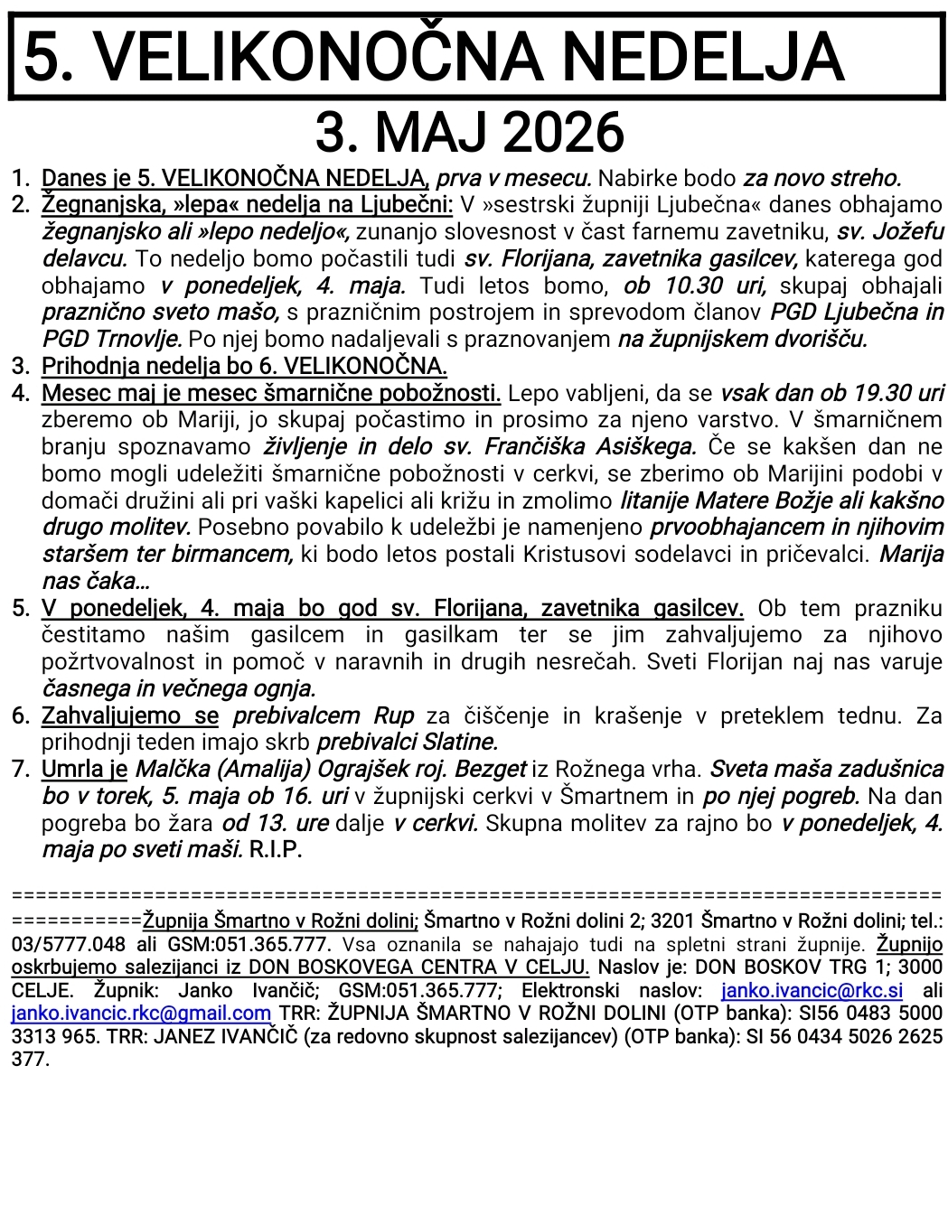 OZNANILA 03 05 2026 2