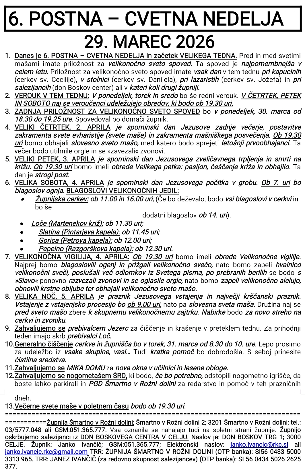 OZNANILA 29 03 2026 2