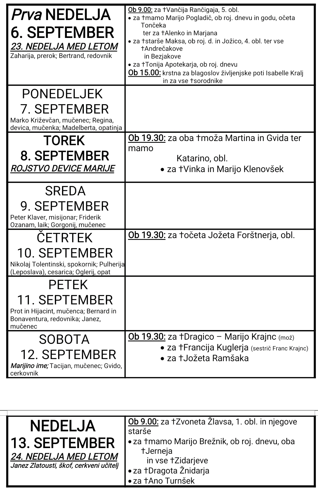 OZNANILA 30 08 2026