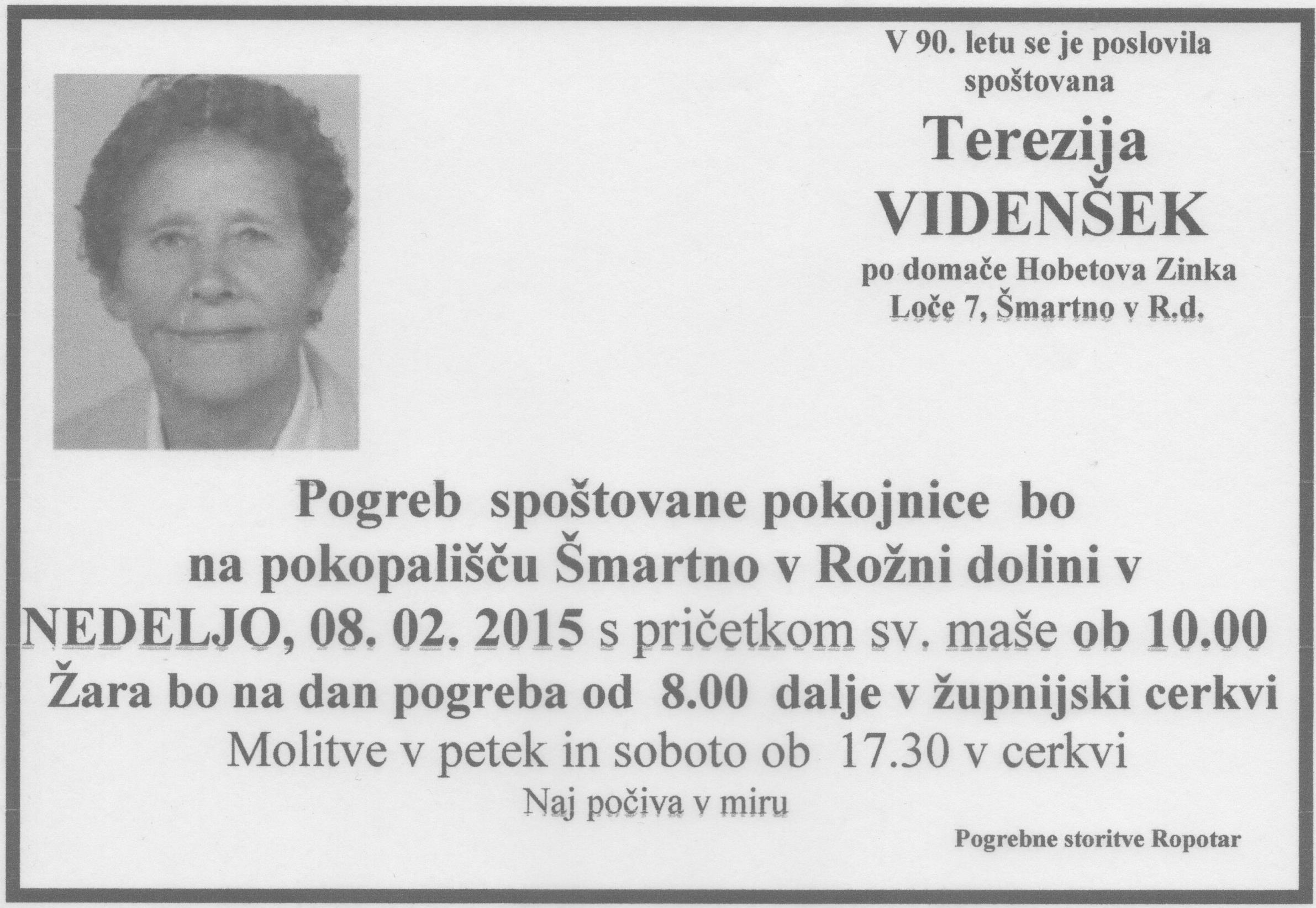 Videnšek Terezija 