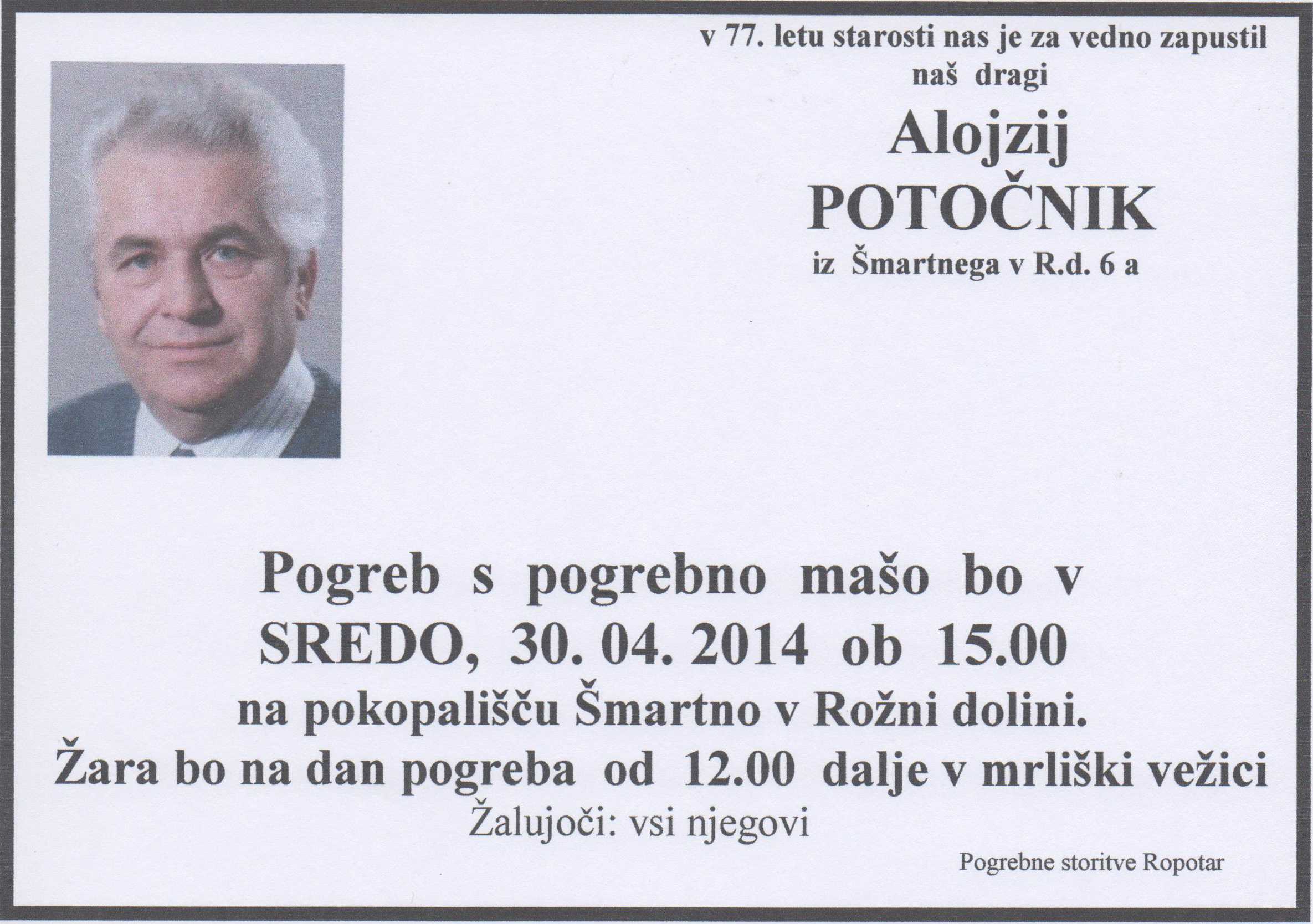 alojzij potocnik